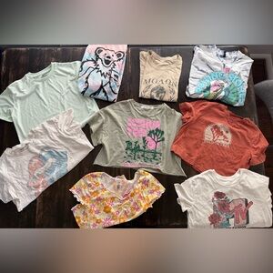 Women’s Lot / Oversized Crops, Tees, and 1 Grateful Dead Tshirt dress